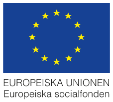 EU-flagga, europeiska socialfonden.